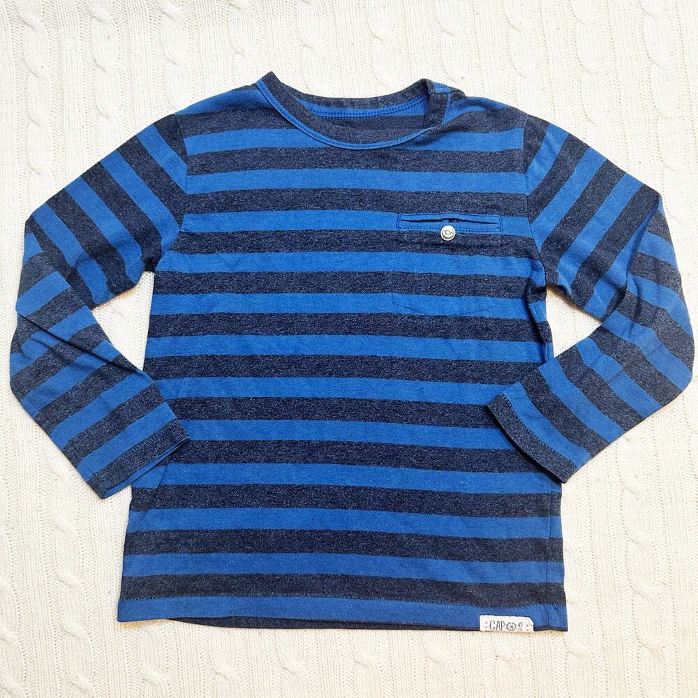Gap Striped Long Sleeve Tee sz 4 Nautical Fisherman NormCore